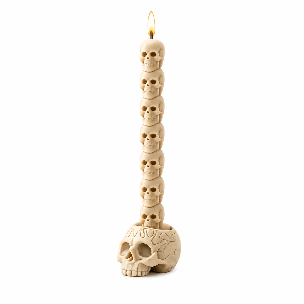 Dinner Candle Skull 2 st.